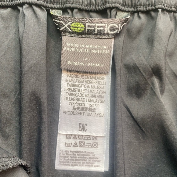 ExOfficio Black Travel Skirt with Drawstring Waist – Size [4] - Picture 3 of 6